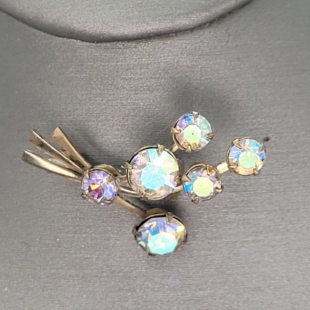 Vintage Retro Aurora Borealis Brooch